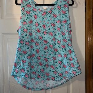 Womens tank top with flowers from LulaRoe